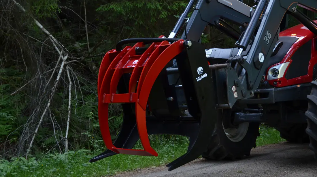 IGLAND tømmerklo på traktor